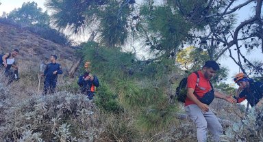 Dağda mahsur kaldı, AFAD kurtardı