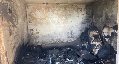 Dairedeki yangın hasara neden oldu