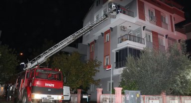 Apartmanda yangın paniği