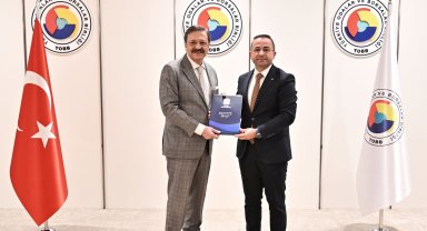 Başkan Güngör, Başkan Hisarcıklıoğlu'na dosya sundu