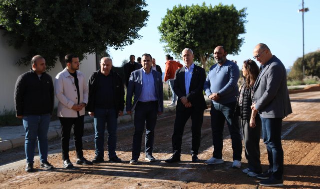 Demirtaş'ta asfalt çalışması