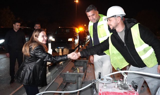 İller Bankası Kavşağı'nda yol çalışması