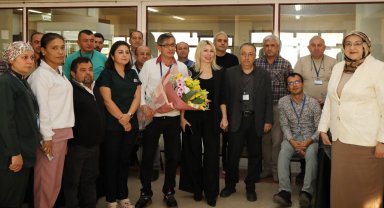 Rektör Özkan, engelli çalışanlarla bir araya geldi