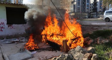 Kepez'de çevreyi kirleten hurdacıya cezai işlem