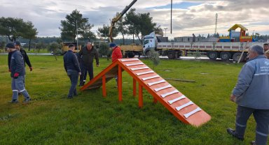 Kepez'den evcil dostlara oyun parkı