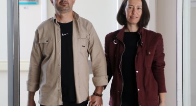 Eşinin 14 Şubat'ta bağışladığı böbrekle yeni hayatına başladı