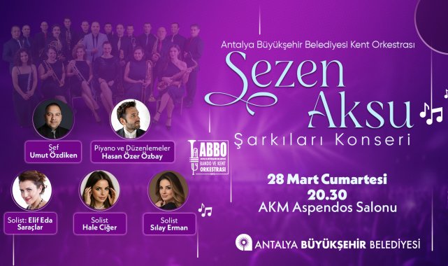 ABBO'dan Sezen Aksu şarkıları konseri