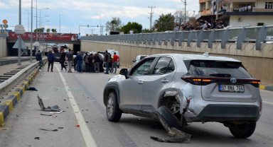Alt geçitte kaza: 1 yaralı