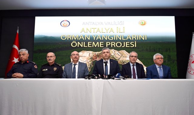 Antalya'da yangın önleme projesi