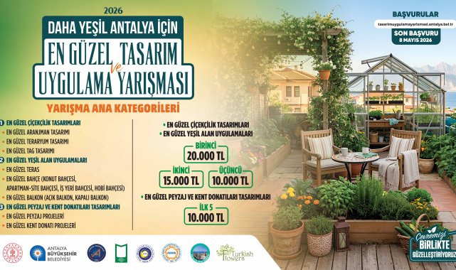 Daha yeşil Antalya için ödüllü yarışma
