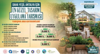 Daha yeşil Antalya için ödüllü yarışma