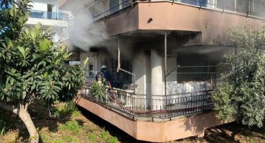 Ev yangını korkuttu