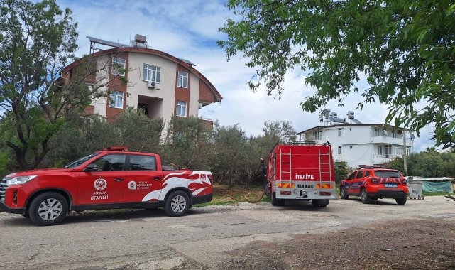 Lojman yangını büyümeden söndürüldü