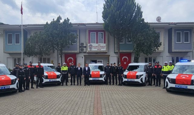 Serik İlçe Emniyet Müdürlüğü'ne 5 yeni araç
