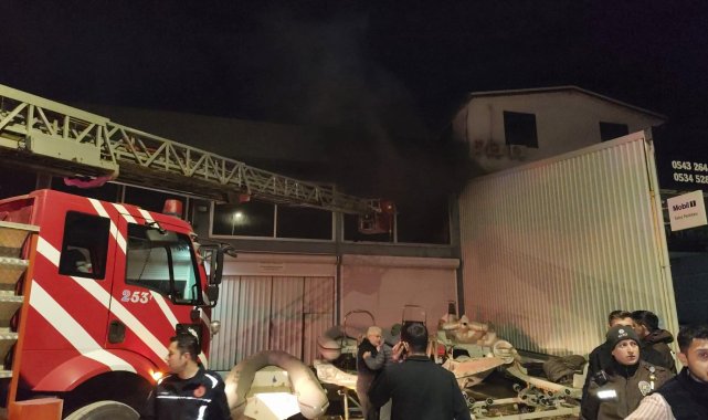 Tekne bakım ve imalathanesinde yangın