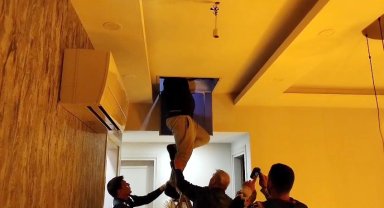 19 yıl hapisle aranan hükümlü saklandığı tavan arasında yakalandı