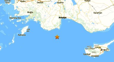 Akdeniz'de 4,2 büyüklüğünde deprem