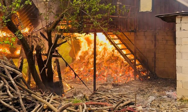 Alanya'da müstakil ev alevlere teslim oldu