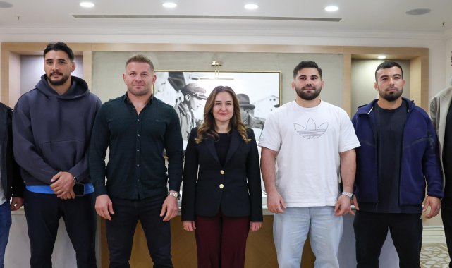 Başkan Vekili Özdemir başpehlivanları ağırladı