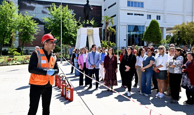 Muratpaşa'da yangın tatbikatı
