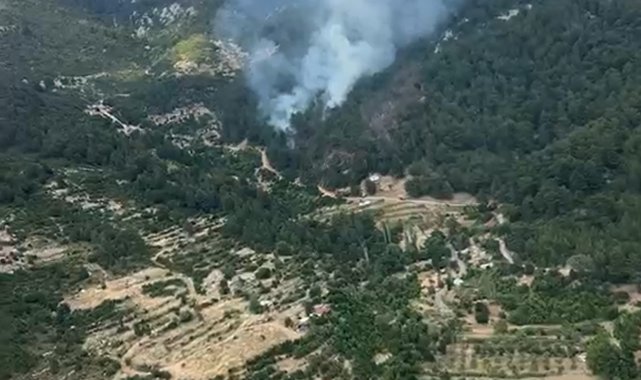 Antalya'da orman yangını havadan ve karadan müdahaleyle kontrol altına alındı