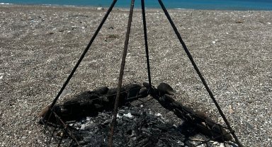 Deniz kaplumbağası koruma demirinin ortasında ateş yaktılar; inceleme başlatıldı