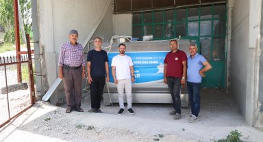 Kaş Sütleğen Mahallesi'ne 4 tonluk süt soğutma tankı
