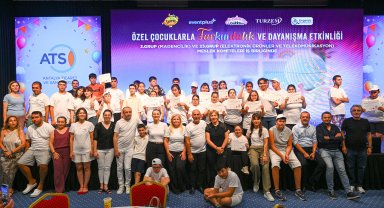 Özel çocukların mutluluğu ATSO'da buluştu