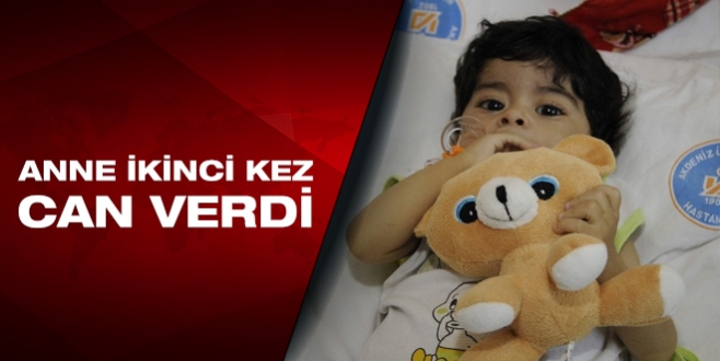 7 aylık Mert annesinin karaciğeri ile hayata tutundu
