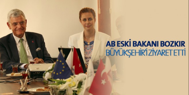 AB Eski Bakanı Bozkır Büyükşehir’i ziyaret etti