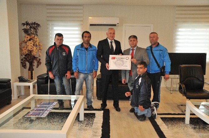 AESOB Başkanı Sevimçok'a Teşekkür Belgesi