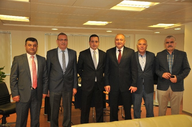 AESOB Yönetimi Halk Bankası Bölge koordinatörü Koç'u ziyaret etti 