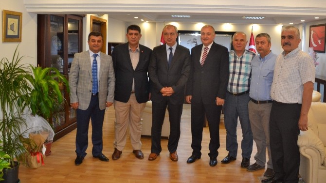 AESOB yönetiminden kaymakama ziyaret