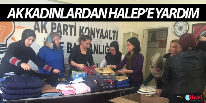 AK Kadınlardan Halep’e yardım