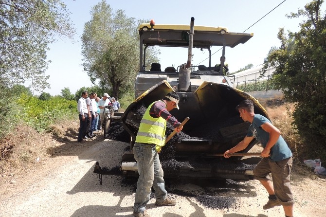 Aksu’da asfalt çalışmaları sürüyor