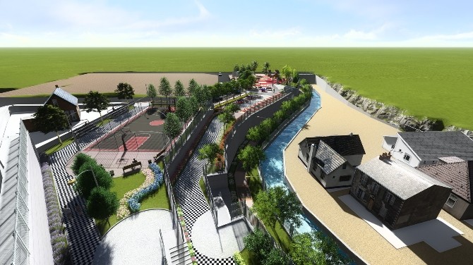 Alanya’da Sak Irmağı kenarına park ve sosyal alanlar yapılıyor