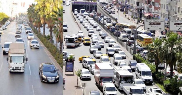 Antalya'da 863 bin 532 araç kayıtlı