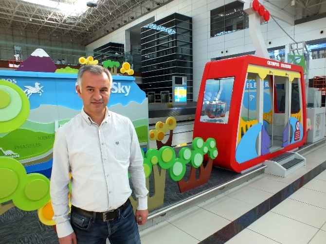 Antalya Havalimanına teleferik çocuk alanı