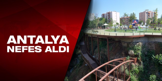 Antalya’nın yeni seyir terası Yavuz Özcan Parkı