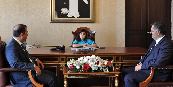 Antalya Valiliği Makamı 9 Yaşındaki Ceren’e Emanet