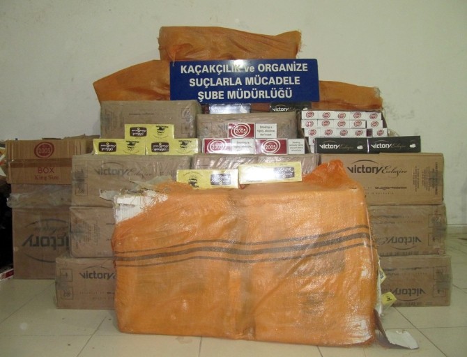 Antalya'da 18 bin paket kaçak sigara ele geçirildi