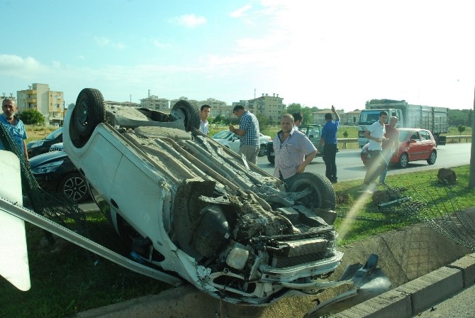 Antalya’da trafik kazası: 1 yaralı