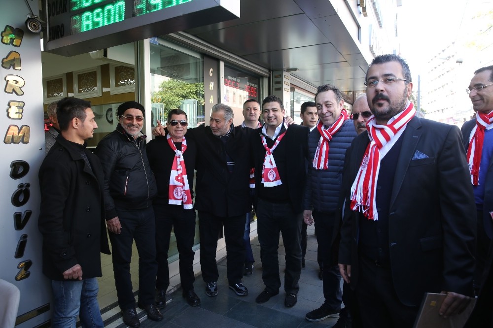 Antalyaspor’da esnaf ziyareti