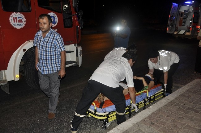 Aşırı hız yapan kadın sürücü ölümden döndü
