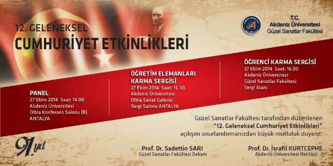 AÜ Güzel Sanatlar Fakültesi Cumhuriyet sergisi başvuruları başladı