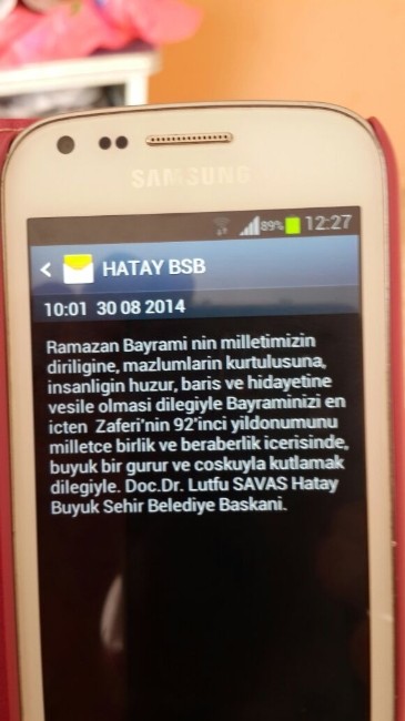 Başkan Bayram kutlamasına Ramazan bayramı yazdı
