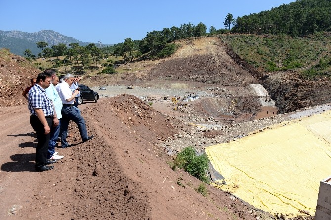 Başkan Çetinkaya, Adrasan Göleti’nde İncelemelerde Bulundu