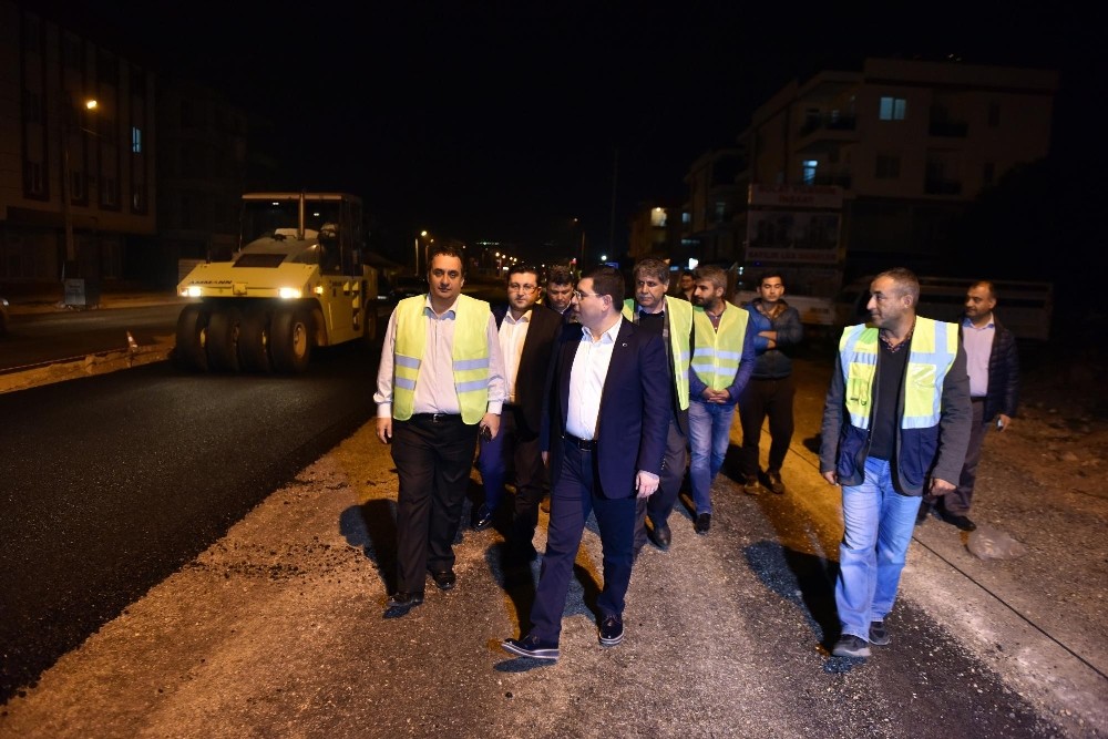 Başkan Tütüncü’den gece yarısı denetleme