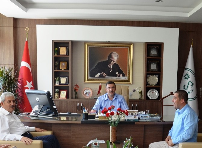 Başkanlardan DSİ 13.Bölge Müdürü Özgür'e ziyaret