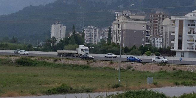 Batı çevre yolunda korkutan yarış